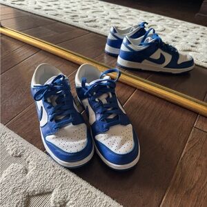 Nike Blue and White Dunks
